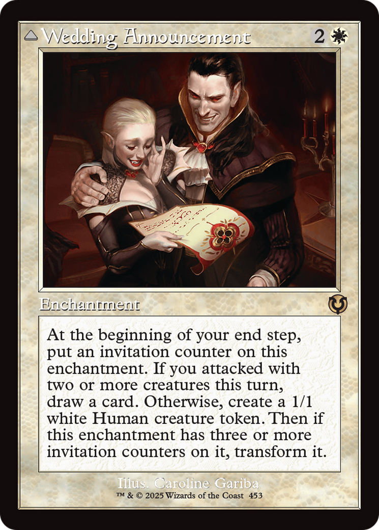 Wedding Announcement (Retro Frame) (INR-453)  Foil - Innistrad Remastered