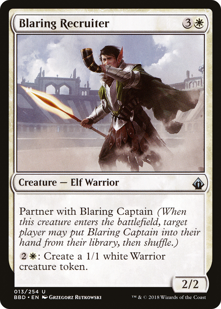Blaring Recruiter (BBD-013)  Foil - Battlebond