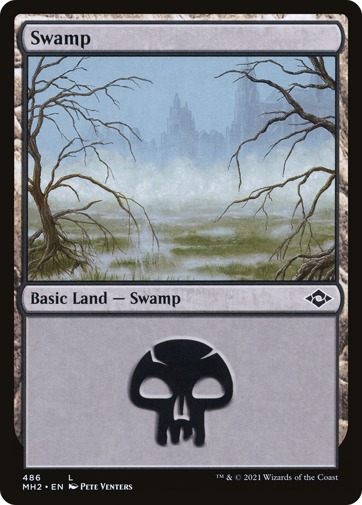 Swamp (486) (MH2-486) - Modern Horizons 2 Etched Foil
