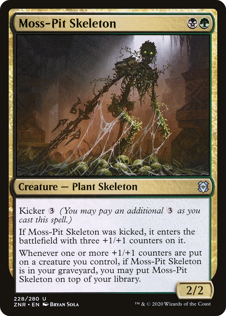 Moss-Pit Skeleton (ZNR-228)  Foil - Zendikar Rising
