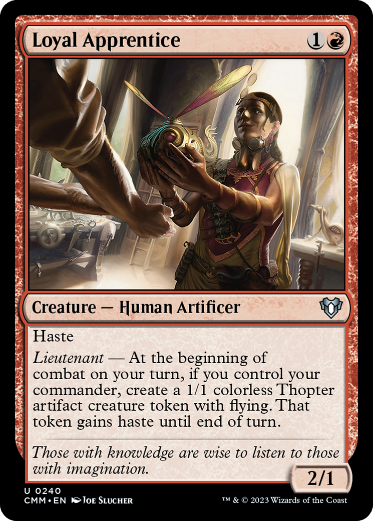 Loyal Apprentice (CMM-240)  Foil - Commander Masters