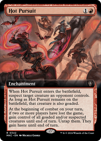 Hot Pursuit (Extended Art) (MKC-342)  - Murders at Karlov Manor Commander: (Extended Art)
