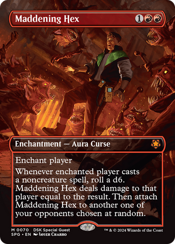 Maddening Hex (Borderless) (SPG-070)  Foil - Special Guests