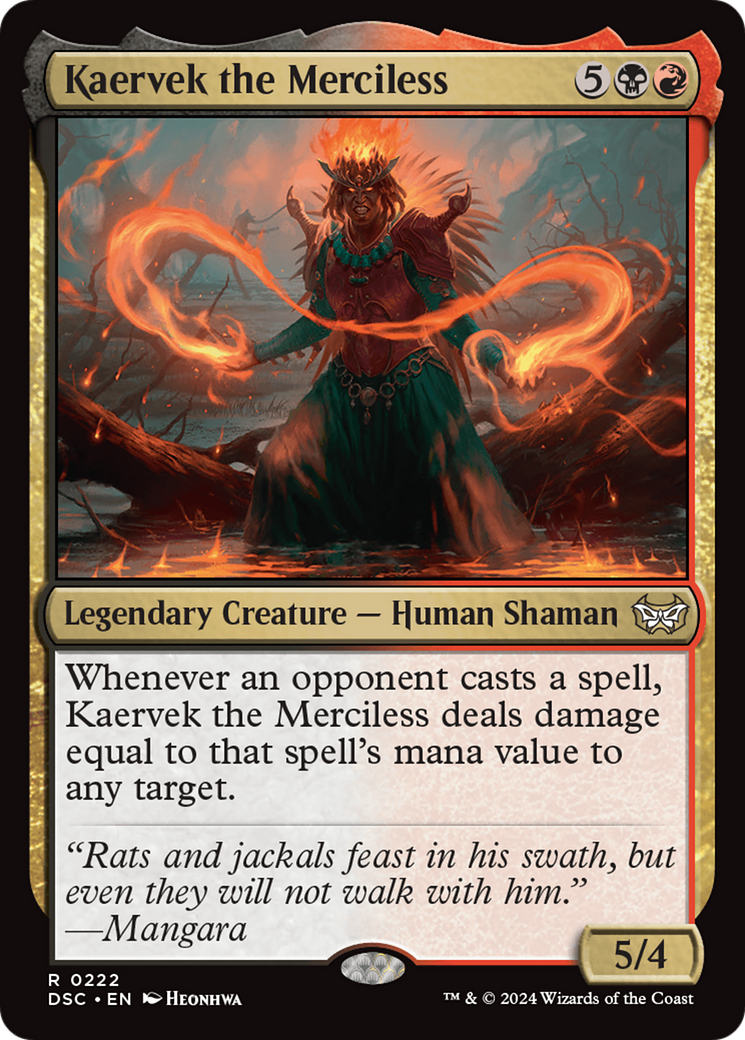 Kaervek the Merciless (DSC-222)  - Duskmourn: House of Horror Commander