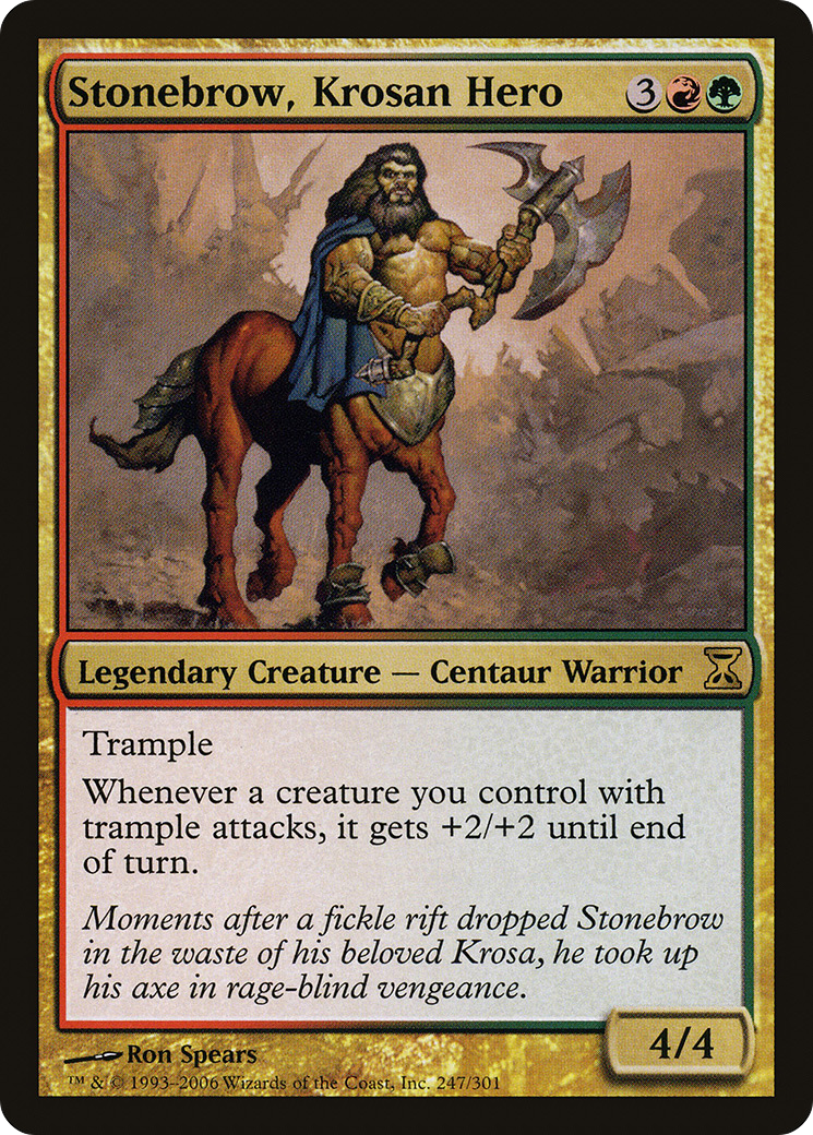 Stonebrow, Krosan Hero (TSP-247)  - Time Spiral