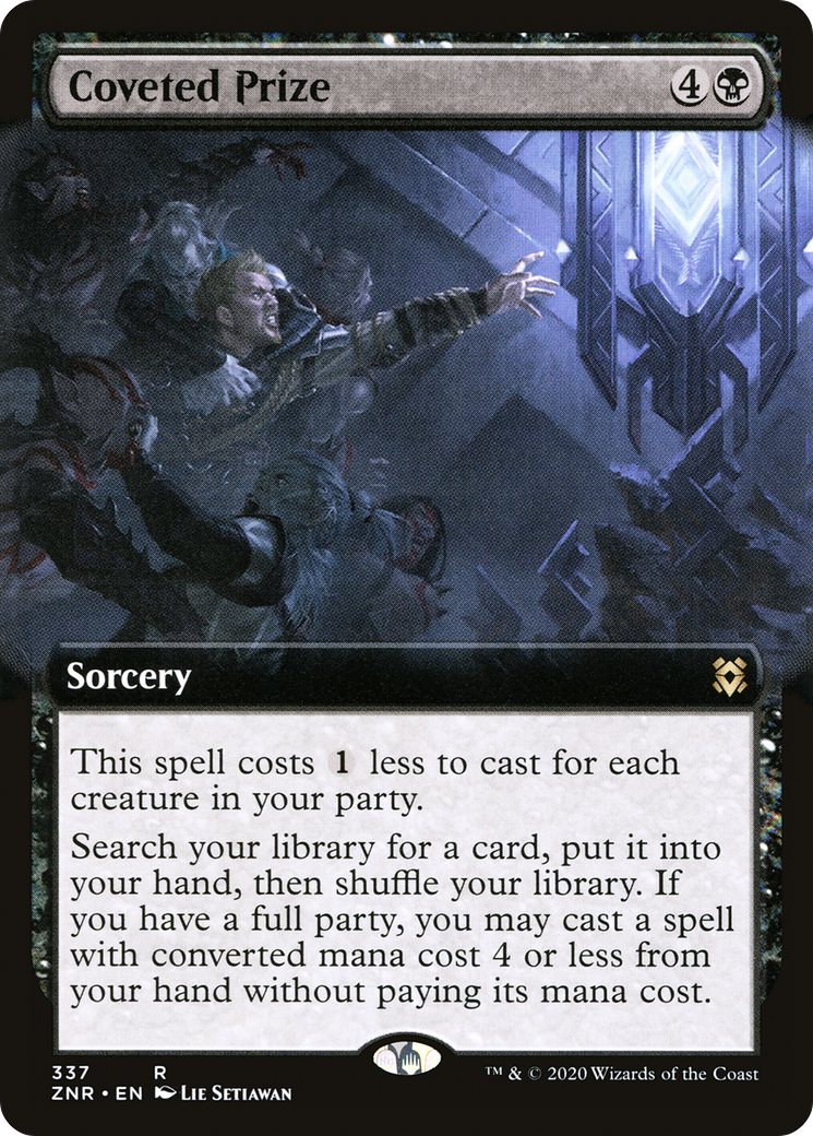 Coveted Prize (Extended Art) (ZNR-337)  - Zendikar Rising