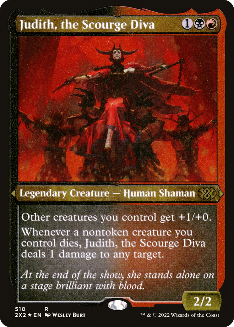 Judith, the Scourge Diva (Foil Etched) (2X2-510)  Foil - Double Masters 2022