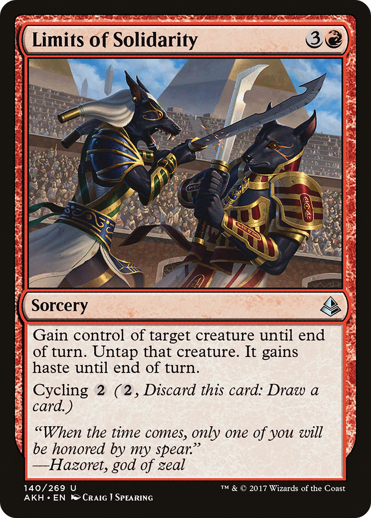 Limits of Solidarity (AKH-140)  Foil - Amonkhet