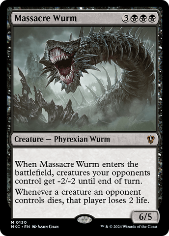 Massacre Wurm (MKC-130)  - Murders at Karlov Manor Commander