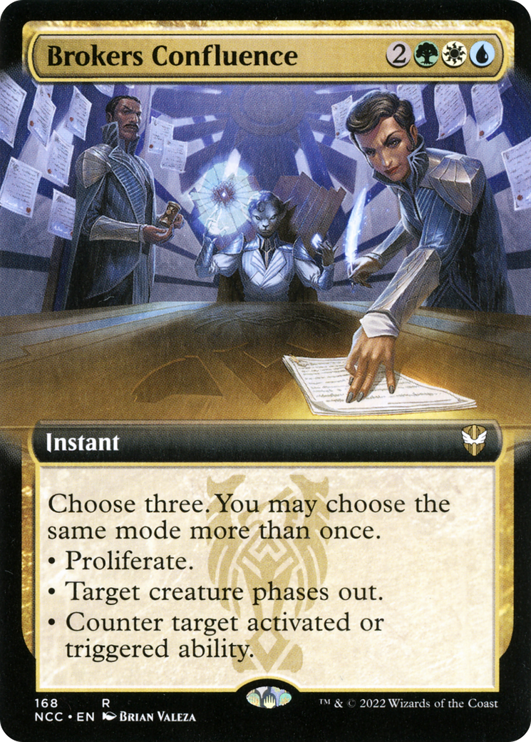 Brokers Confluence (Extended Art) (NCC-168)  - New Capenna Commander: (Extended Art)