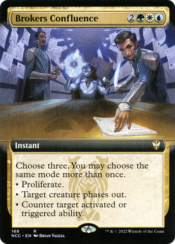Brokers Confluence (Extended Art) (NCC-168)  - New Capenna Commander: (Extended Art)