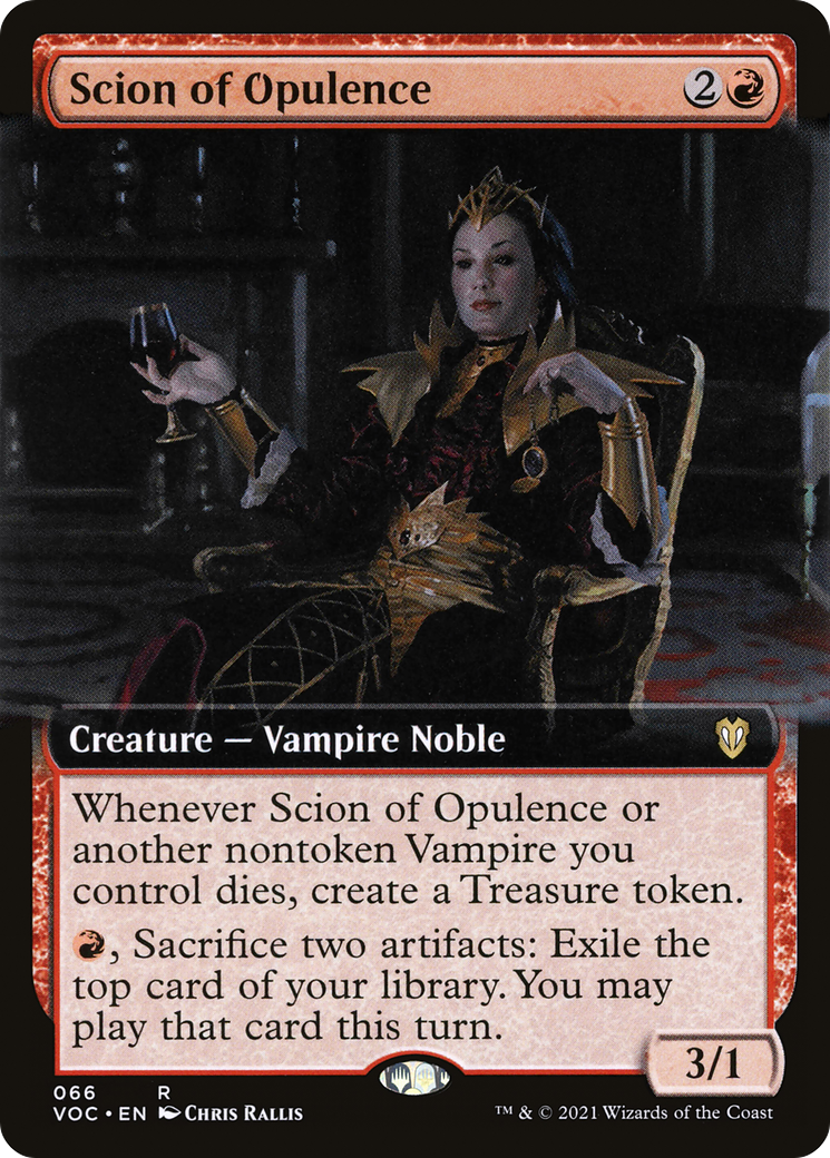 Scion of Opulence (Extended Art) (VOC-066)  - Crimson Vow Commander: (Extended Art)