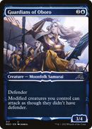 Guardians of Oboro (Showcase) (NEO-317)  Foil - Kamigawa: Neon Dynasty: (Showcase)