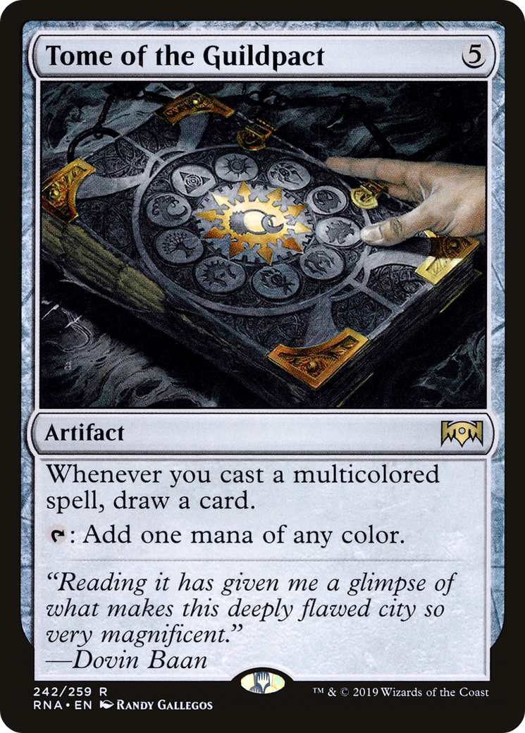 Tome of the Guildpact (RNA-242)  Foil - Ravnica Allegiance