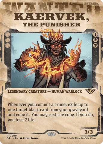 Kaervek, the Punisher (Showcase) (OTJ-289)  Foil - Outlaws of Thunder Junction: (Showcase) (Borderless)