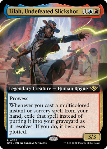 Lilah, Undefeated Slickshot (Extended Art) (OTJ-356)  Foil - Outlaws of Thunder Junction: (Extended Art)