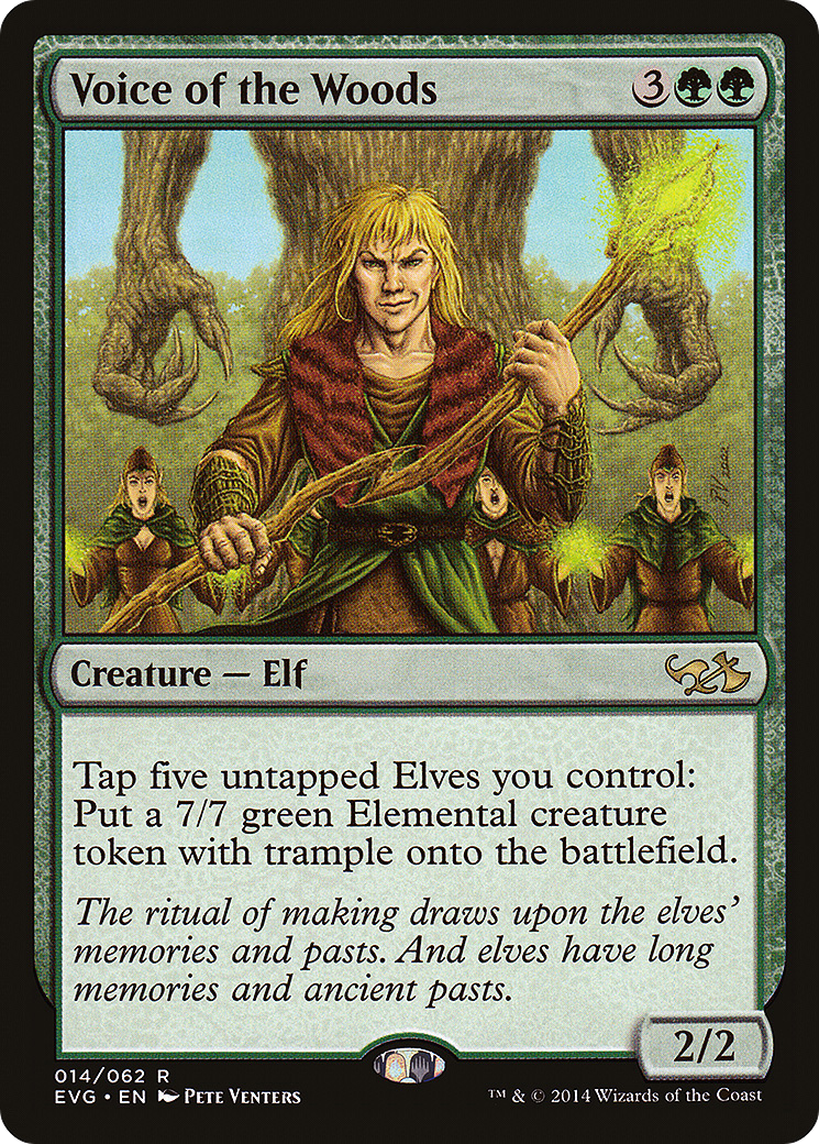 Voice of the Woods (DD3-)  - Duel Decks Anthology: Elves vs. Goblins