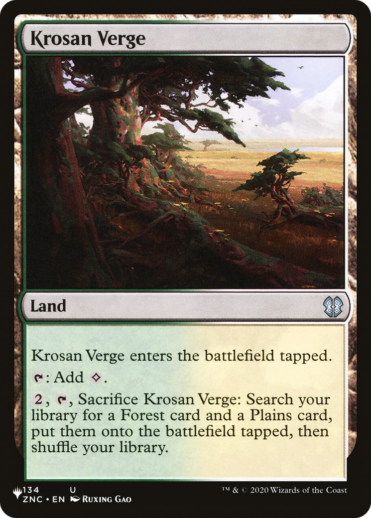 Krosan Verge (ZNC) (LIST-ZNC-134)  - The List