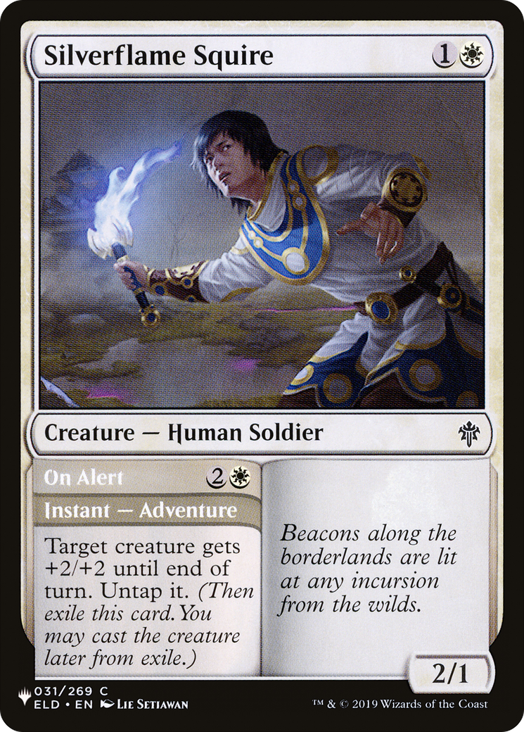 Silverflame Squire // On Alert (LIST-ELD-31)  - The List