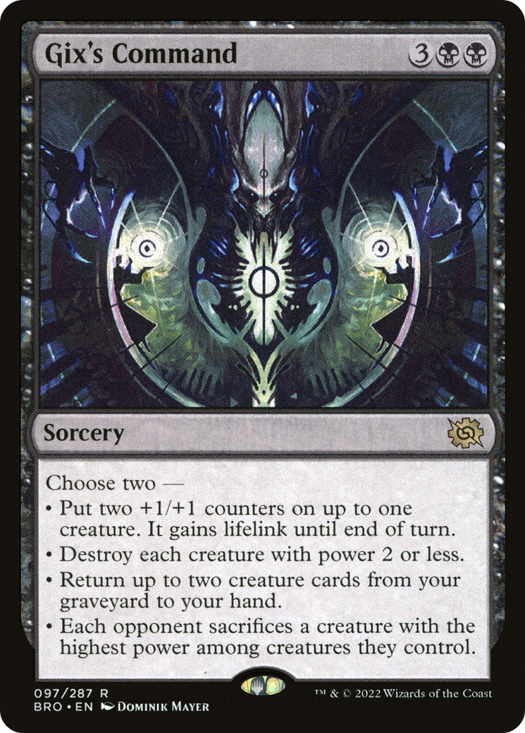 Gix's Command (BRO-097)  Foil - The Brothers' War