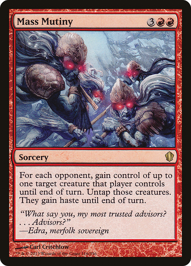Mass Mutiny (C13-116)  - Commander 2013