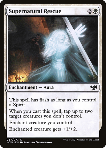 Supernatural Rescue (VOW-037)  Foil - Innistrad: Crimson Vow
