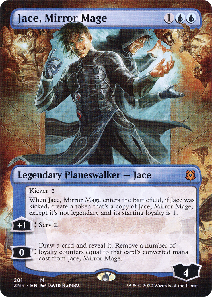 Jace, Mirror Mage (Borderless) (ZNR-281)  - Zendikar Rising
