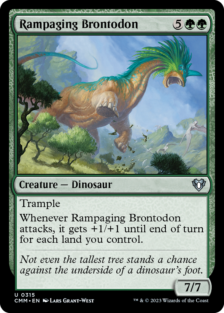 Rampaging Brontodon (CMM-315)  - Commander Masters