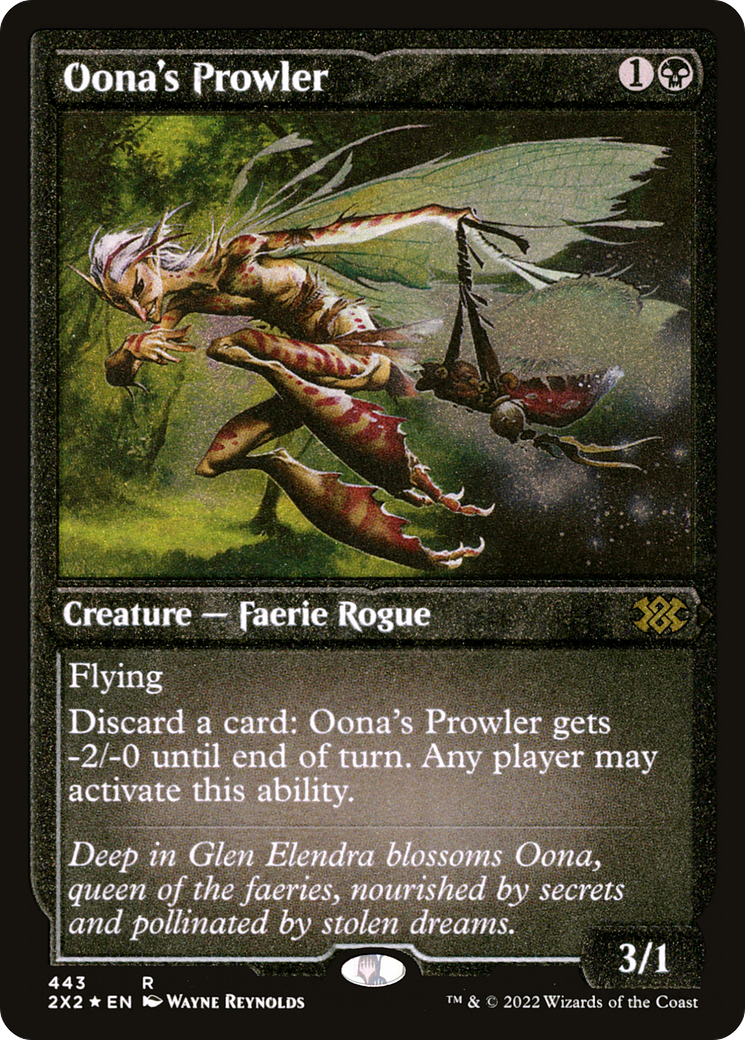 Oona's Prowler (Foil Etched) (2X2-443)  Foil - Double Masters 2022