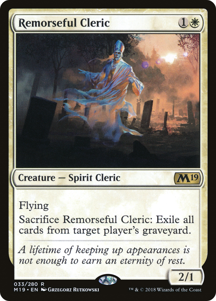 Remorseful Cleric (M19-033)  Foil - Core Set 2019