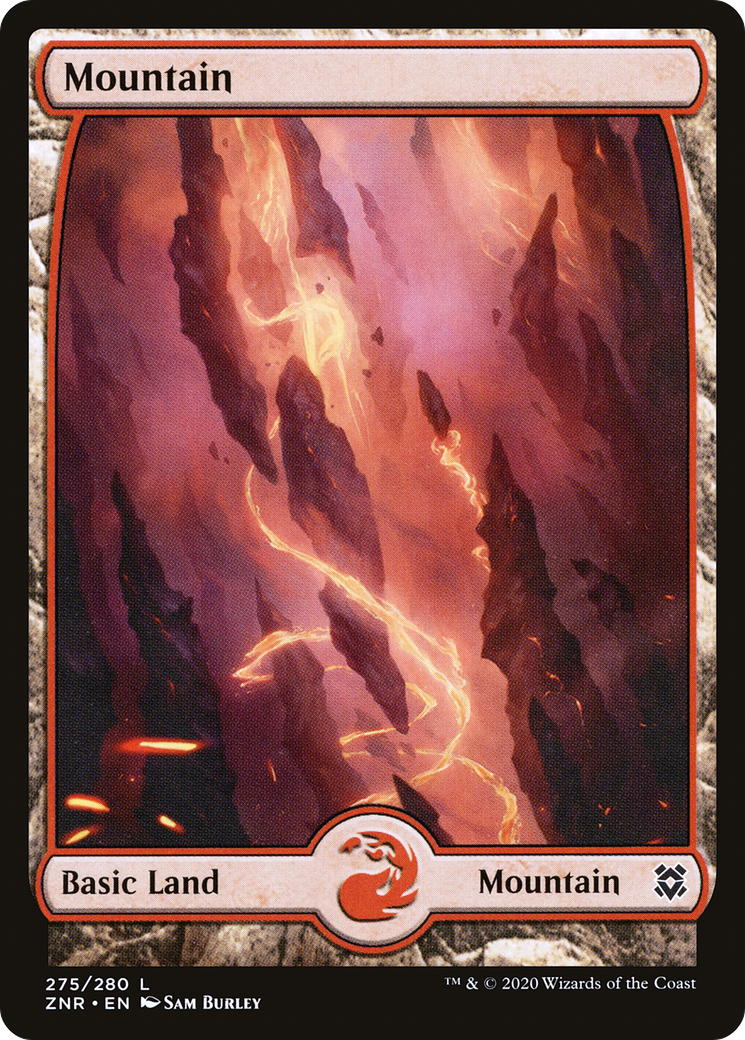 Mountain (275) - Full Art (ZNR-275)  Foil - Zendikar Rising: (Full Art)
