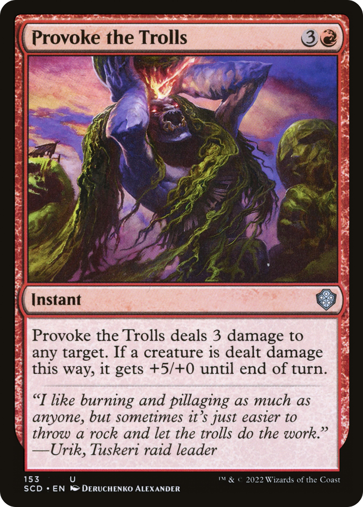 Provoke the Trolls (SCD-153)  - Starter Commander Decks