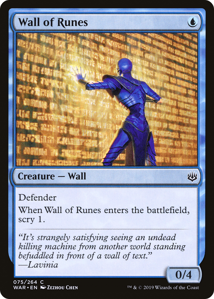 Wall of Runes (WAR-075) - War of the Spark Foil