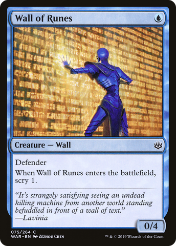 Wall of Runes (WAR-075)  - War of the Spark