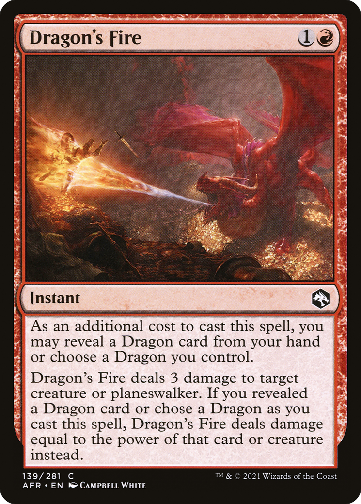 Dragon's Fire (AFR-139)  Foil - Adventures in the Forgotten Realms