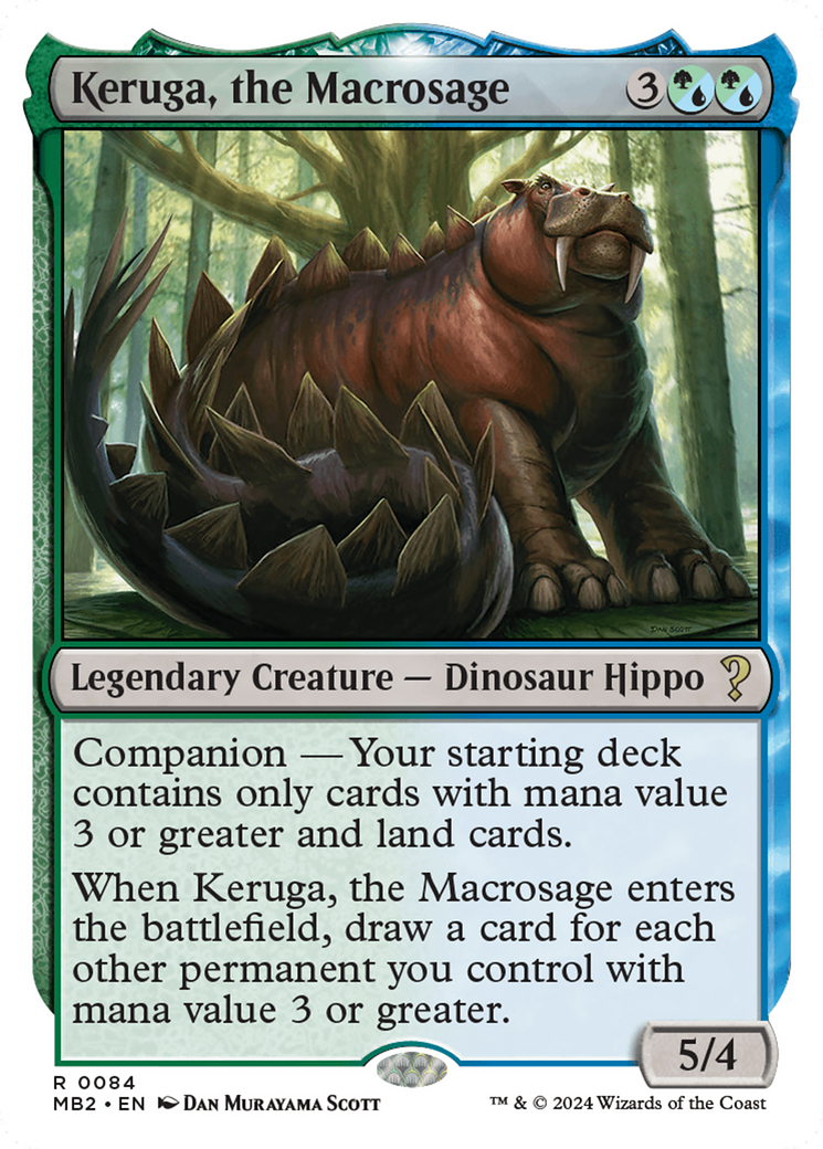 Keruga, the Macrosage (White Border) (MB2-084)  - Mystery Booster 2: (companion)