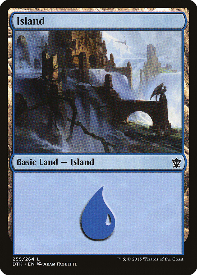 Island (255) (DTK-255)  Foil - Dragons of Tarkir