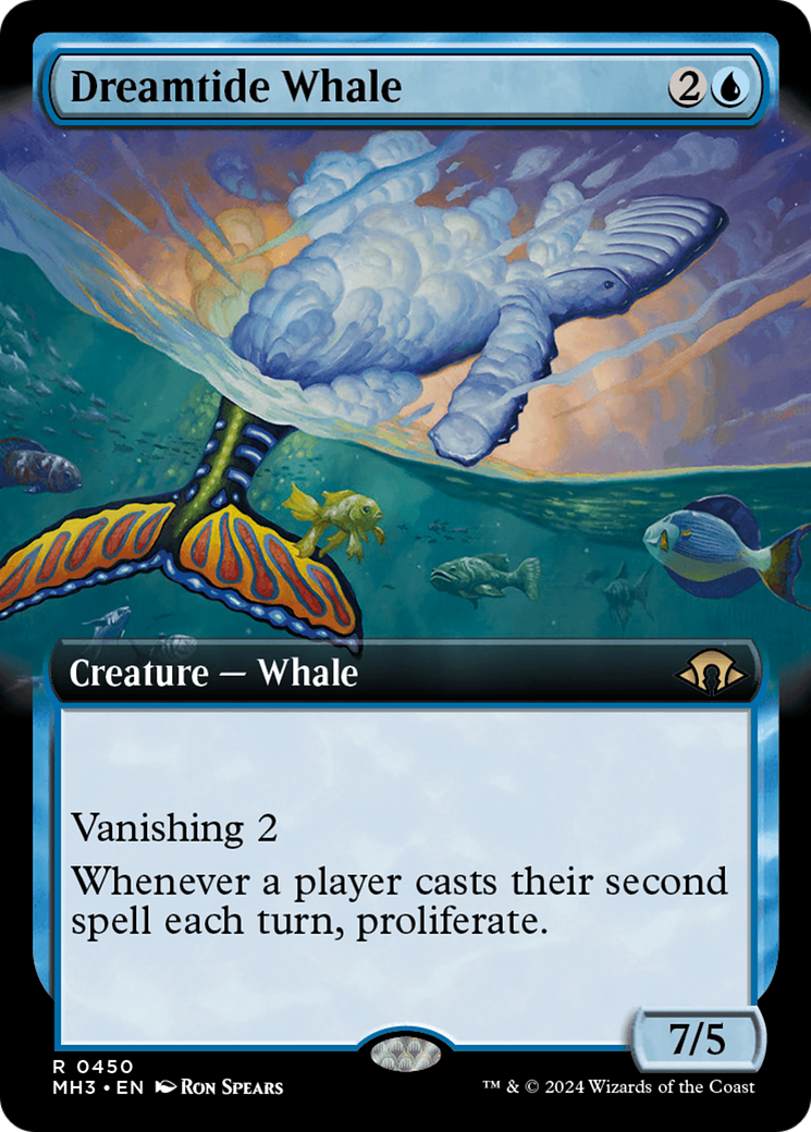 Dreamtide Whale (Extended Art) (MH3-450) - Modern Horizons 3: (Extended Art) Foil