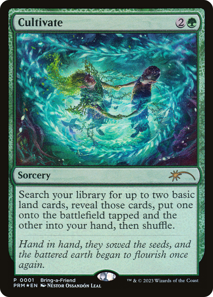 Cultivate (Bring-a-Friend Promo) (UMP-001)  Foil - Wizards Play Network 2023