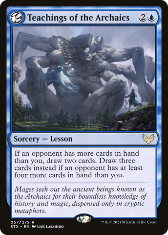 Teachings of the Archaics (STX-057)  - Strixhaven: School of Mages: (lesson)