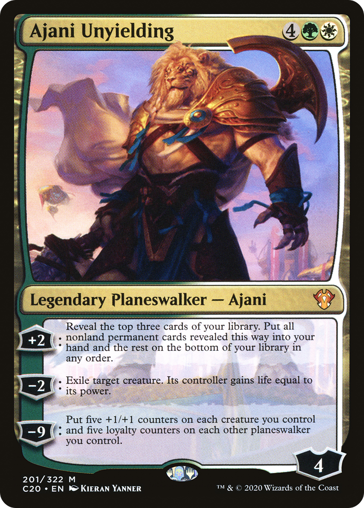 Ajani Unyielding (C20-201)  - Commander 2020