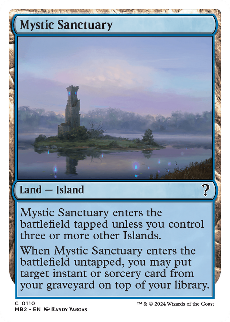 Mystic Sanctuary (White Border) (MB2-110)  - Mystery Booster 2