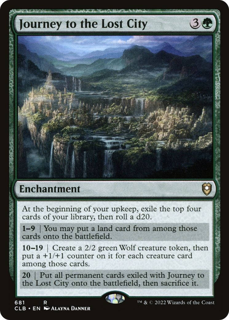 Journey to the Lost City (CLB-681)  - Commander Legends: Battle for Baldur's Gate