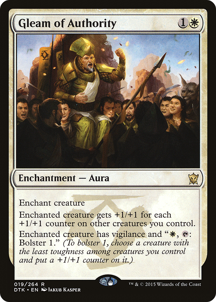 Gleam of Authority (DTK-019)  Foil - Dragons of Tarkir
