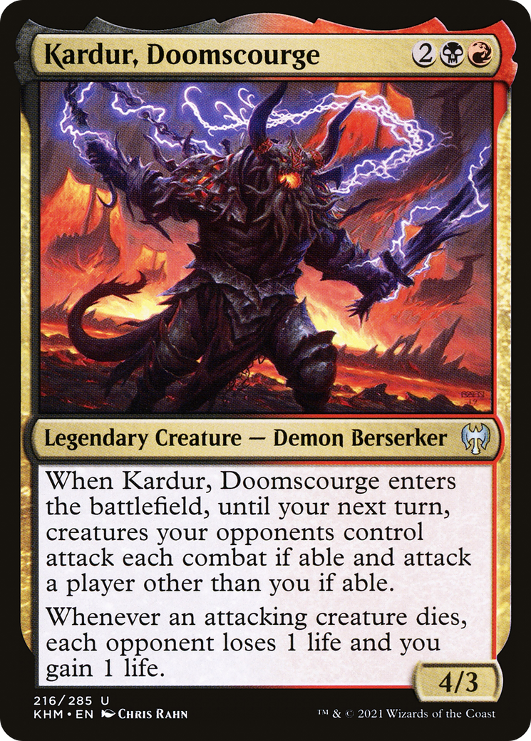 Kardur, Doomscourge (KHM-216)  Foil - Kaldheim