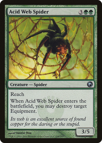 Acid Web Spider (SOM-108)  - Scars of Mirrodin