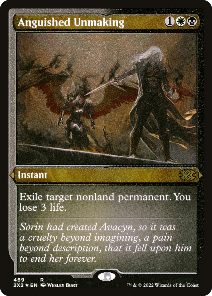 Anguished Unmaking (Foil Etched) (2X2-469)  Foil - Double Masters 2022