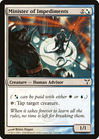 Minister of Impediments (DIS-144)  Foil - Dissension