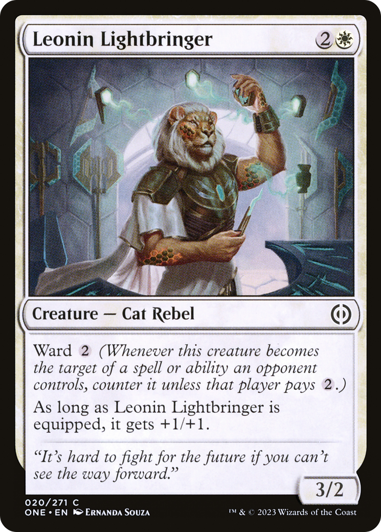 Leonin Lightbringer (ONE-020)  Foil - Phyrexia: All Will Be One