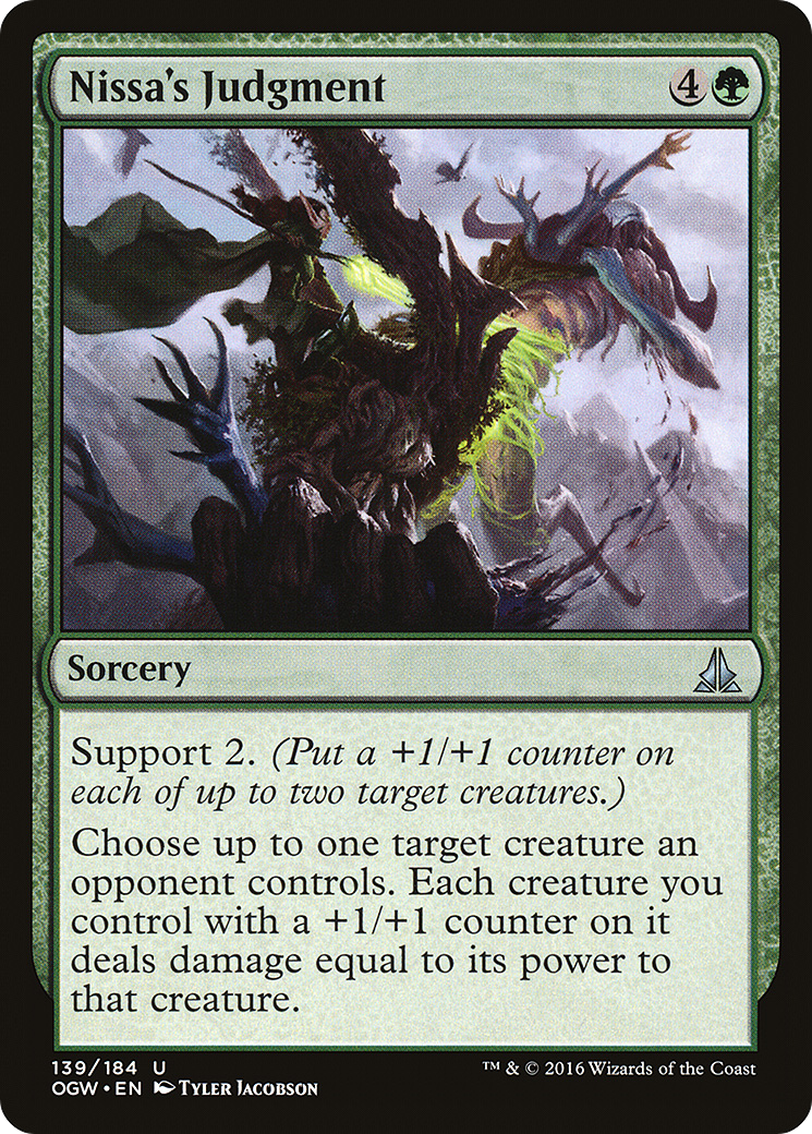 Nissa's Judgment (OGW-139)  - Oath of the Gatewatch